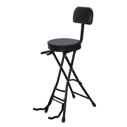 ziertyon Guitar Stool Adjustable Stool - Professional Musician Drum Throne with Backrest - Guitar Seat Drum Seat, Musician Stool, Chair, Guitar Chair for Adults, Kids, Drummer, and Guitarist