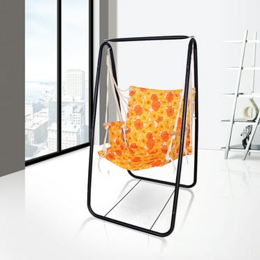 ziertyon Hammock Chair Stand A-shaped Strong Load Bearing Anti-deformed Hammock Swing Rocking Hanging Chair Stand Only