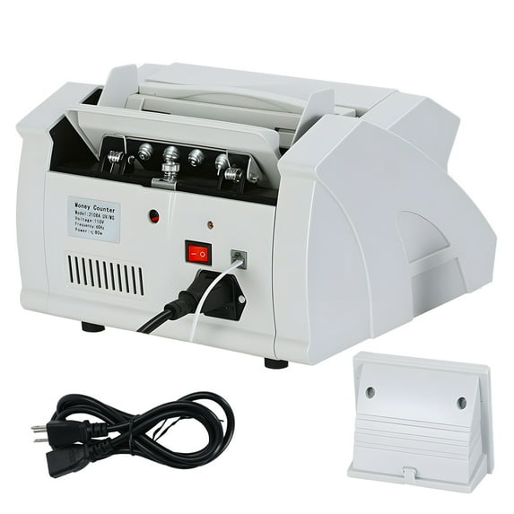 ziertyon Money Counter Machine,V/MG/IR Counterfeit Detection Function Cash Counter, Mix Denomination Counter Machine for Bank Supermarket