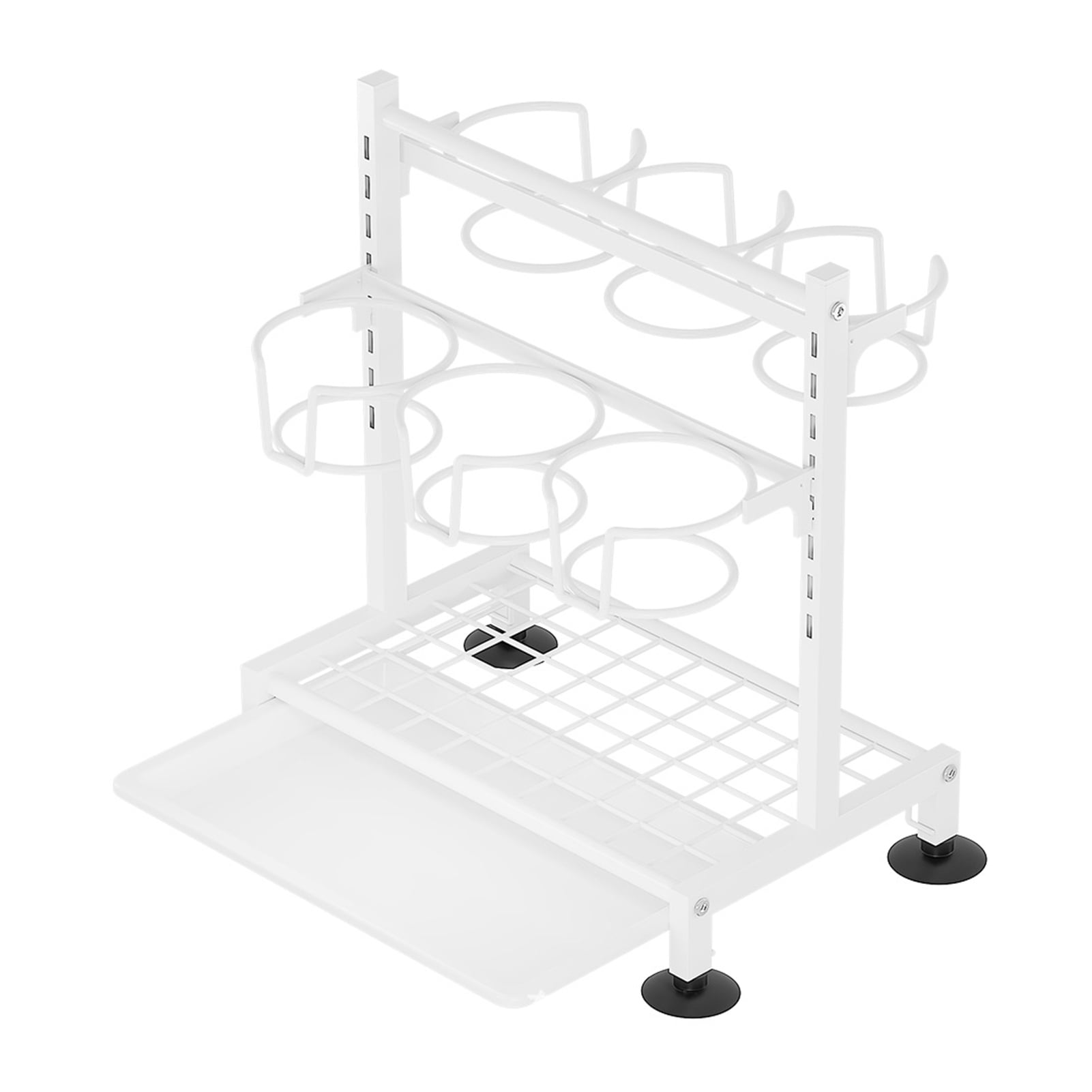 Bottle Drip Rack ziertyon Water Bottle Storage Rack with Drip Tray Strong Load-bearing ...