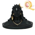 thumbnail image 1 of zig zag Adiyogi Lord Shiva Statue Perfect for Car Dashboard and Home/Office Decor - Black, 4.5 Inch Includes Double Sided Tape for Easy Installation!, 1 of 1