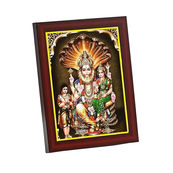 zig zag Lakshmi Narasimha Swamy Small Photo Frame For Wall, Table ...