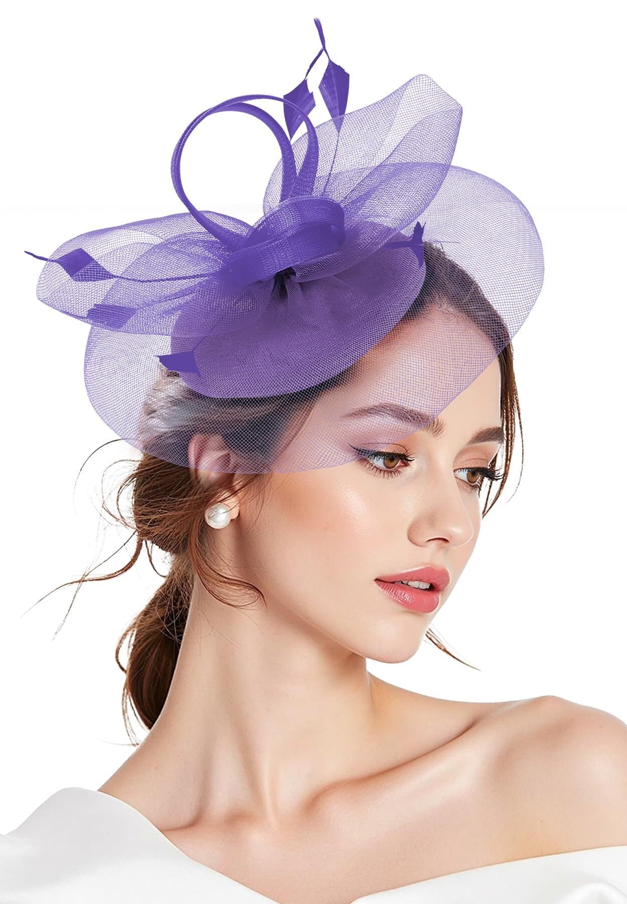 Fascinator Vintage Anni ‘20 Con Piume E Velo: Cappello Pillbox Per Donne, Perfetto Per Matrimoni E Feste A Tema