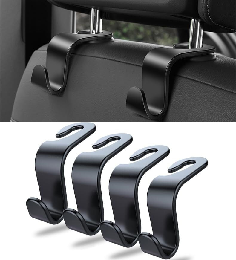 4 Pcs Car Hook Multifunctional For Back Seat Auto Hooks Headrest