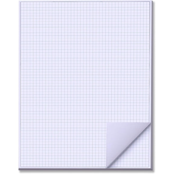zmybcpack 25 Sheets 24"x36" Large Engineering Graph Paper Pad - 1/4" Ruled Grid Paper for Engineering, Architecture-Mathematician Draftsman Paper(Single Printed)