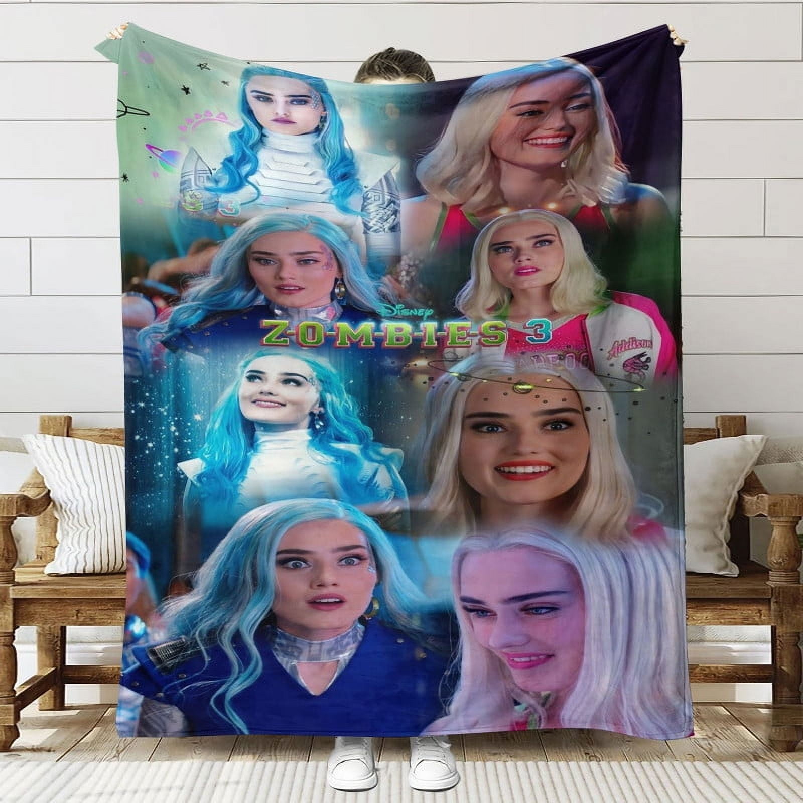 zombies 3 Throw Blanket Gifts for Fans Lover Girls Boys Women Present Hoodie Him Bed 50"x60"