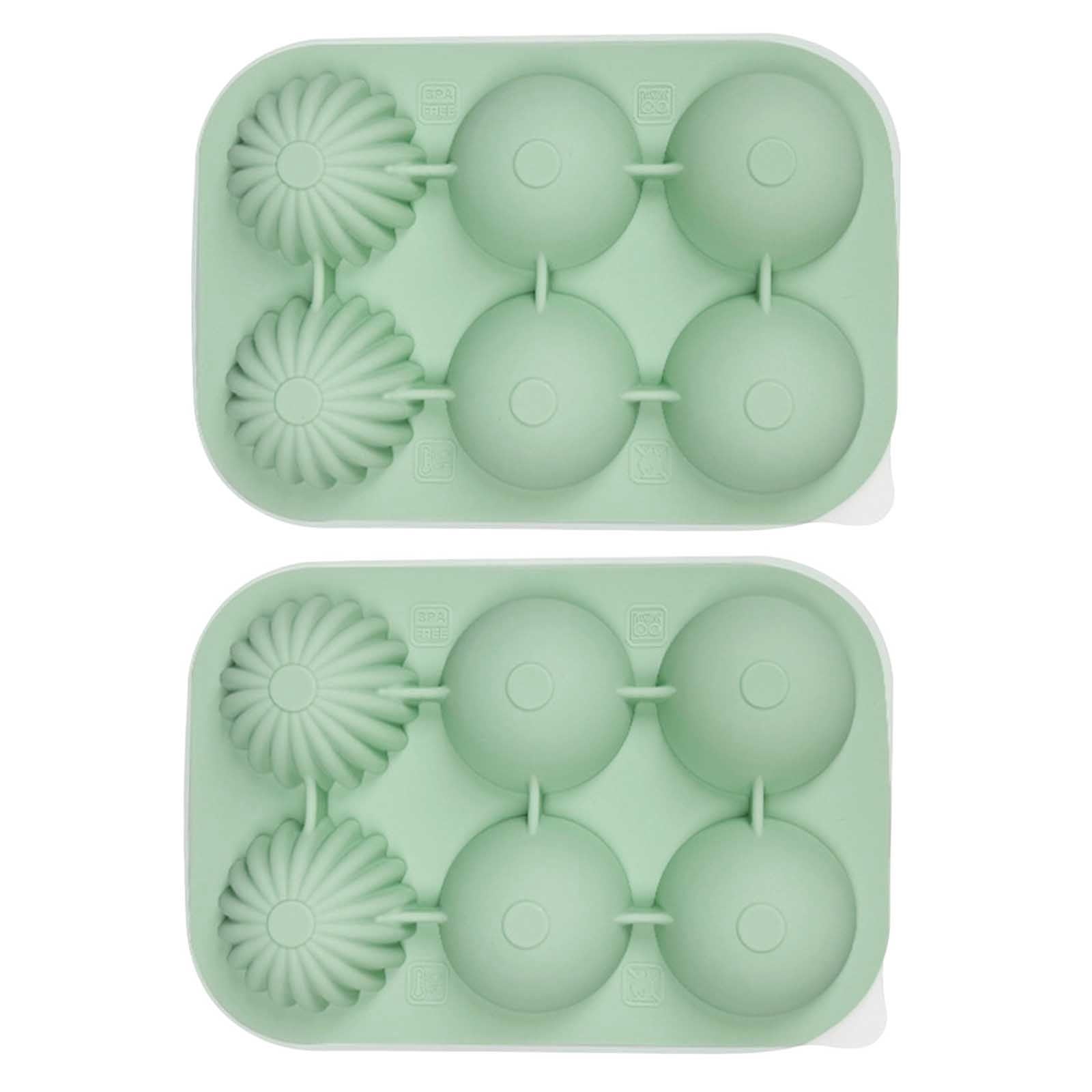 zpqytgj ice block Tray Kitchen Gadgets Silicone Sphere Mold 2pc Set for ...