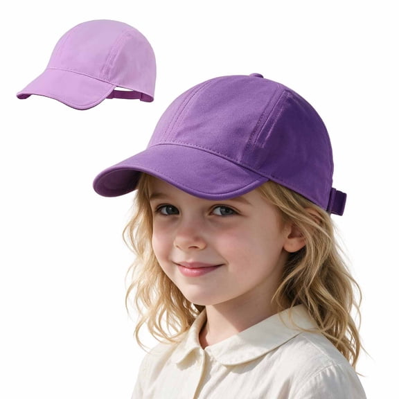 zrova Kids Baseball Cap Foldable Quick Dry, Adjustable Reversible Double Side Wear Sun Hat for Toddler Boys Girls