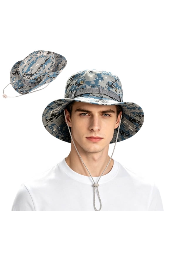 Sun Hats for Men Women Summer Bucket Boonie Hat with UV Protection, Foldable for Hiking, Fishing, Beach