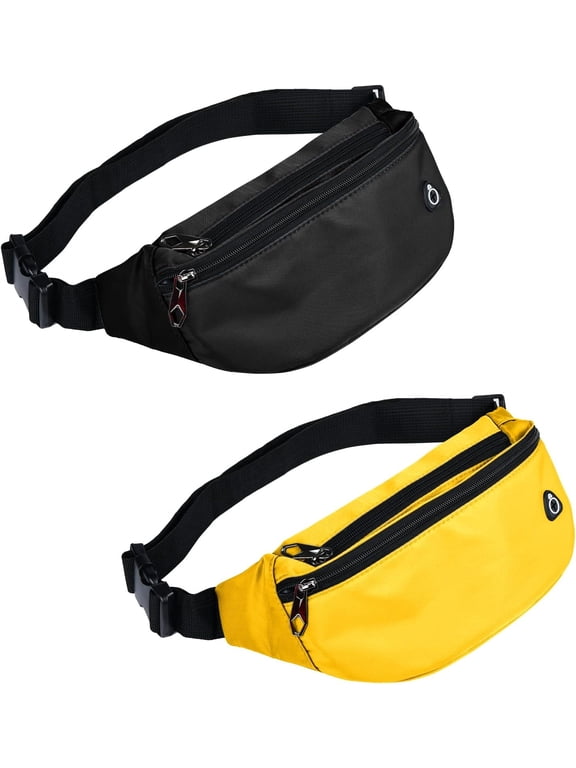 Waterproof Fanny Pack for Men Women, Lightweight Sports Waist Bag, Adjustable Belt Bag for Travel Hiking Running Outdoor Activities