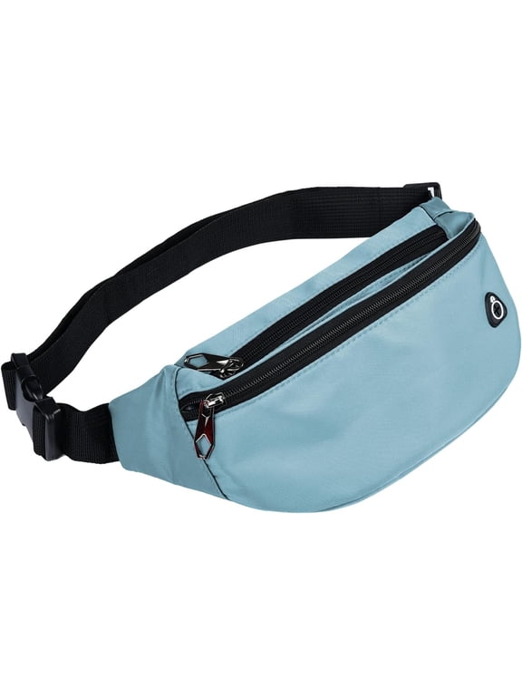 Waterproof Fanny Pack for Men Women, Lightweight Sports Waist Bag, Adjustable Belt Bag for Travel Hiking Running Outdoor Activities