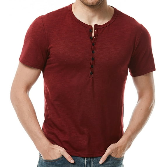 ztgadu Men Casual Solid Fashion Pullover Round Neck Short Sleeve T Shirt Blouse Men's Short Sleeve Beach Aloha Shirts 4xlt Mens Shirts