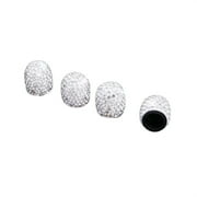 zttd 4pcs universal jeweled bling rhinestone tire wheel valve cap cover car utility