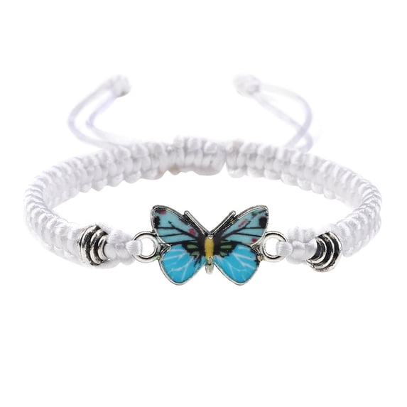 zttd butterfly bracelets for teen girls adjustable string chain butterfly bracelets for women cute butterfly charm bracelets