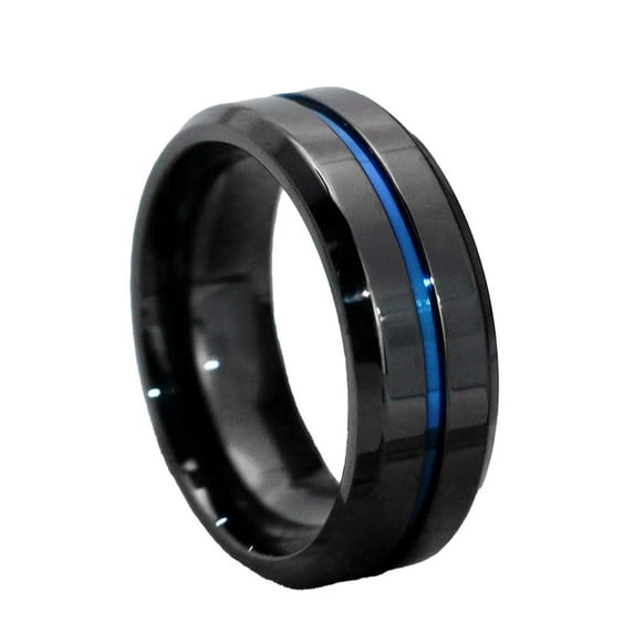 zttd couple ring bridal set his hers black gold plated pink blue stainless steel wedding ring band set