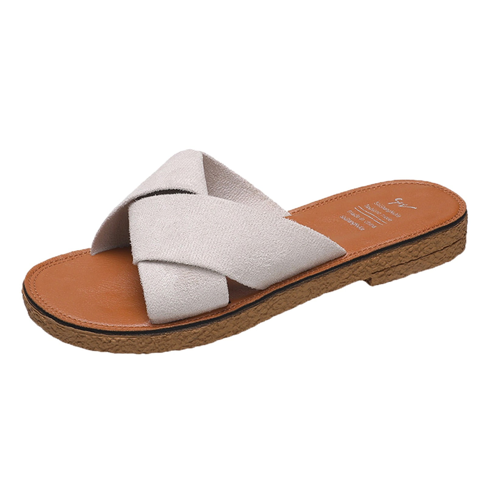 Cross strap slippers clearance