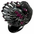 thumbnail image 1 of zttd fashion women white swan pearl retro classic ring jewelry, 1 of 7