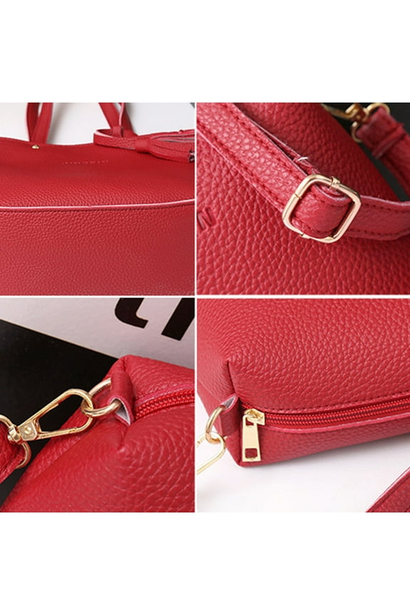 four set handbag shoulder bags four pieces tote bag crossbody wallet bags a