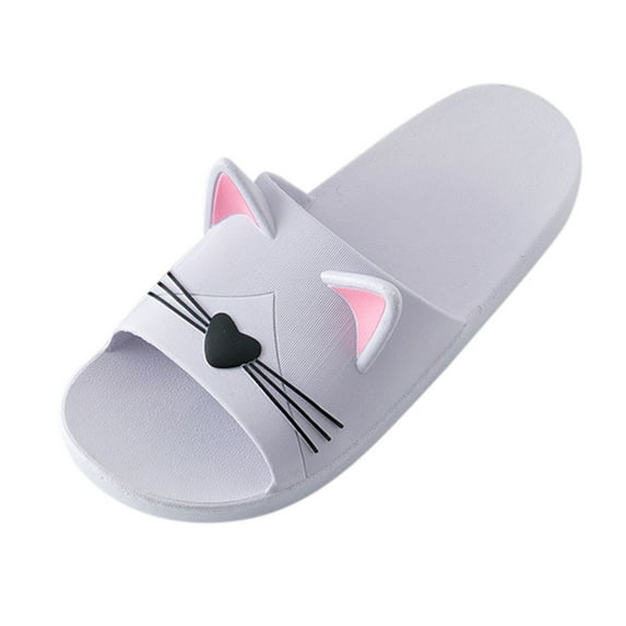 zttd men&women home indoors slippers cartoon cat floor family shoes beach sandals women's slipper a