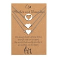 thumbnail image 1 of zttd mother daughter bracelets set for 3, matching heart bracelets for women girls mother's day gifts for mom daughters me, 1 of 7
