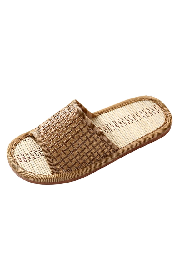 slipper straw rattan flip flops household anti slip bath spa sandal slippers for women men women's slipper a