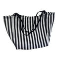 thumbnail image 1 of zttd striped bag big canvas tote bag for women summer beach classical fabric soft large handbag female large casual top handle bag, 1 of 9