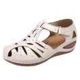 thumbnail image 1 of zttd women's fashion casual round toe hollow out wedges sandals shoes women's slipper a, 1 of 9