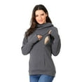 thumbnail image 1 of zttd women's nursing maternity long sleeves hooded breastfeeding hoodie sweatshirts blouse, 1 of 7