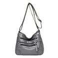 thumbnail image 1 of zttd women soft leather shoulder bags multi layer classic crossbody bag designer handbag and purse, 1 of 3