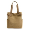 thumbnail image 1 of zttd women student casual handbag canvas travel shoulder tote bag for men and women shopping purse bag a, 1 of 4
