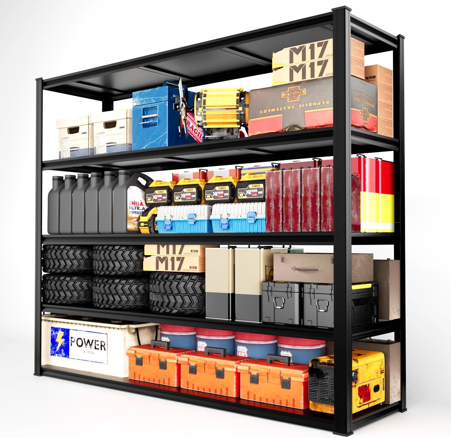 ztysn Garage Shelving Heavy Duty - 59 * 20 * 79in(L*W*H) Extra Large ...