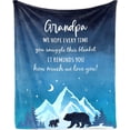 thumbnail image 1 of zuhoeo Dad Gifts Blanket, Birthday Gifts for Dad from Daughter Son 60"x50" Throw, Fathers Day dad Gift from Kids, Best Daddy Ever Gift Ideas, 1 of 4