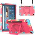 thumbnail image 1 of zukof Case for Amazon Fire Max 11" Tablet, Kids friendly Dual Layer Heavy Duty Hybrid Rugged Shockproof Protective Cover Case with Kickstand and strap for 2023 Fire Max (Pink camouflage), 1 of 5