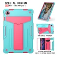 thumbnail image 1 of zukof Case for Samsung Galaxy Tab A9+/A9 Plus 11 Inch 2023 (SM-X210/X216/X218) Tablet, Kids friendly Heavy Duty Hybrid Rugged Shockproof Protective Kickstand Cover Case (Teal/Pink), 1 of 5