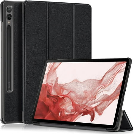 zukof Case for Samsung Galaxy Tab S10 FE/S9 FE 5G (10.9 inch) - Slim Stand Protective Folding Cover with Auto Wake/Sleep, Support S Pen Wireless Charging (Black)