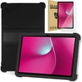 thumbnail image 1 of zukof Case for T-Mobile REVVL Tab 2 10.1 Inch Android Tablet with 2 Glass Screen Protectors - Lightweight Slim Flexible Soft Silicone Stand Case Friendly Cover (Black), 1 of 5
