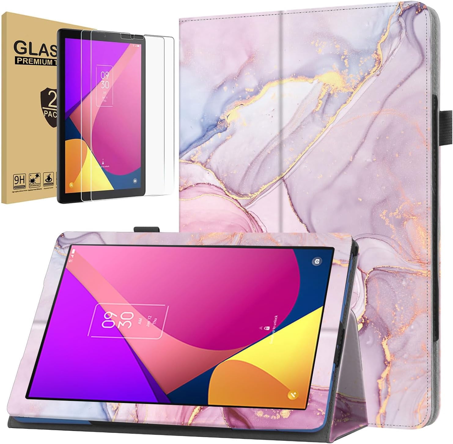 TCL 9468X 本体 タブレットとカバー付き zukof Case for TCL Tab 8 LE Case with Tempered Glass Screen