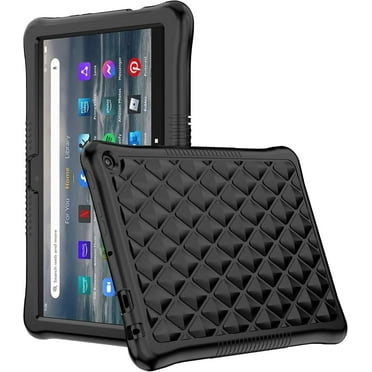 zukof Case for Amazon Fire HD 8 Tablet (12th Generation, 2024/2022 Release) - Lightweight Slim Flexible Soft Silicone Case Friendly Cover (Black)
