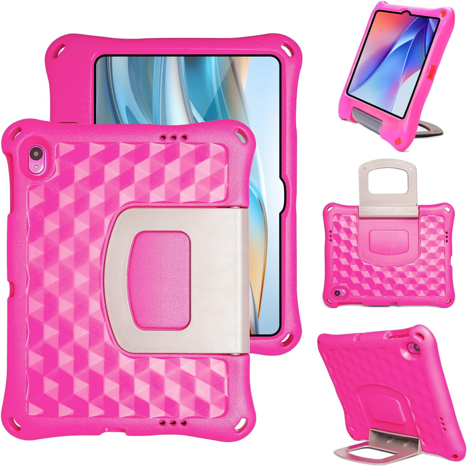 Custodia Fintie Per Onn Tablet 7" (4ª Generazione, Modello 2024) – Pelle Vegana Con Supporto, Nera