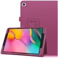 thumbnail image 1 of zukof Folio Stand Case for Samsung Galaxy Tab A7 Lite 2021 Model (SM-T220/ SM-T225/ SM-T227) - Slim Magnetic PU Leather Protective Case Cover + 1 Random Color Stylus (Purple), 1 of 5