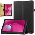 thumbnail image 1 of zukof Folio Stand Case for T-Mobile REVVL Tab 2 10.1 Inch Tablet 2025 - Lightweight Folding Slim PU Leather Protective Cover (Black), 1 of 5