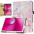 thumbnail image 1 of zukof Folio Stand Case for T-Mobile REVVL Tab 2 10.1 Inch Tablet 2025 - Lightweight Folding Slim PU Leather Protective Cover (Marble Pink), 1 of 6