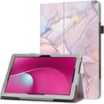 thumbnail image 1 of zukof Folio Stand Case for T-Mobile REVVL Tab 2 10.1 Inch Tablet 2025 - Lightweight Folding Slim PU Leather Protective Cover (Marble Pink), 1 of 6
