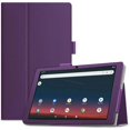 thumbnail image 1 of zukof Folio Stand Case for onn. 10.1" Tablet (2022 Model 100071485) - Slim Magnetic PU Leather Protective Case Cover + 1 Random Color Stylus (Purple), 1 of 5