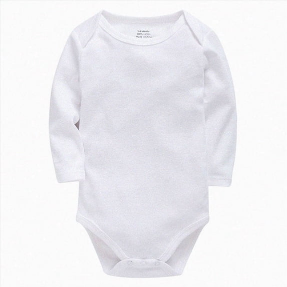 zuwimk Baby Girls Boys Bodysuit Super Soft Cotton Romper Snaps, breathable, one-piece, long & short sleeve, easy-diaper-change(18 Months,White)