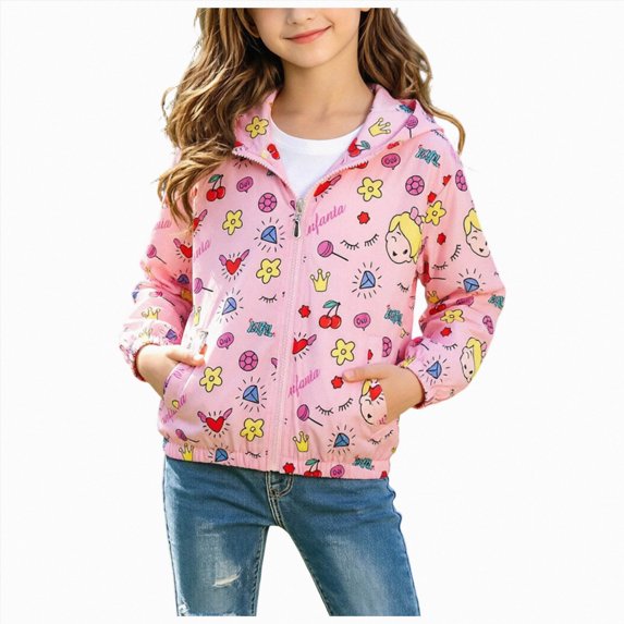 zuwimk Boys Girls Hooded Rain Jackets Waterproof Rain coats Windbreaker for Kids Lightweight Jackets(7-8 Years,Red)