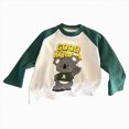 thumbnail image 1 of zuwimk Boys' Long Sleeve Graphic T-Shirt, Lightweight & Breathable, Outdoor Collection(5-6 Years,Dark Green), 1 of 6