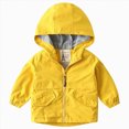 thumbnail image 1 of zuwimk Boys Rain Jacket Kids Lightweight Rain Jackets Waterproof Hooded Windbreaker Outdoor Coats for Boys Girls(5-6 Years,Yellow), 1 of 4