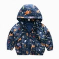 thumbnail image 1 of zuwimk Boys Rain Jacket with Detachable Hood Lightweight Raincoats for Kids(12-18 Months,Navy), 1 of 9