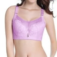 thumbnail image 1 of zuwimk Bras For Women Push Up,Women's Fancies Underwire Longline Bra Hot Pink,46C, 1 of 5